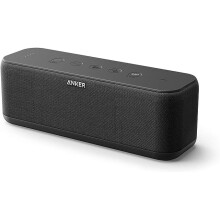 Anker Soundcore Boost Bluetooth Speaker with Well-Balanced Sound, BassUp, 12H Playtime, USB-C, IPX7 Waterproof, with Customizable EQ via App