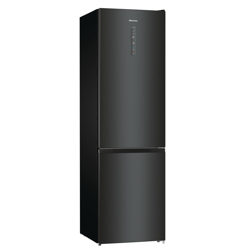 Hisense 60/40 Frost Free Fridge Freezer - Stainless Steel / Black - C Rated