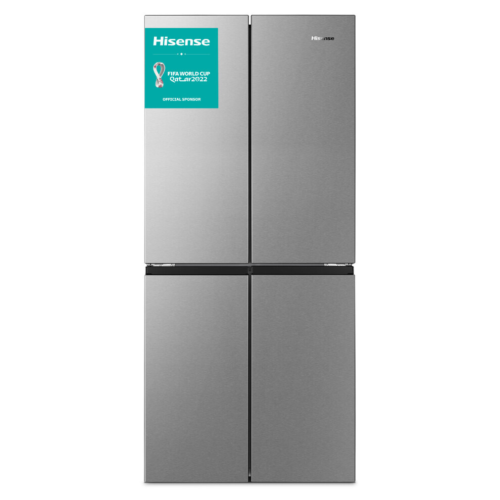 Hisense American Fridge Freezer - Stainless Steel