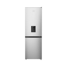 Hisense Total No Frost Fridge Freezer - Stainless Steel, 304 L Capacity, Water Dispenser, Holiday Mode, E Rated