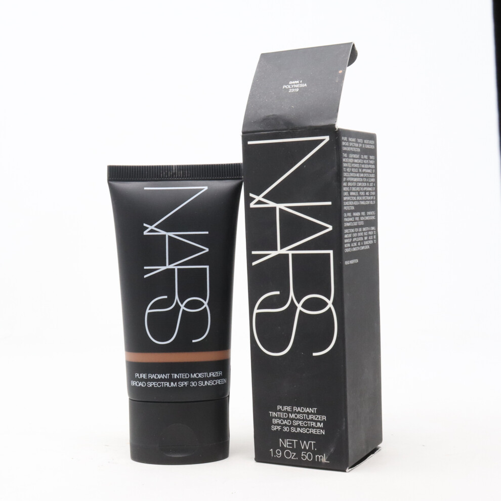 (Dark1 Polynesia) Nars Pure Radiant Tinted Moisturizer Spf 30  1.9oz/50ml New With Box