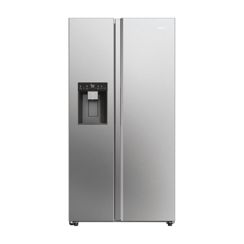 Haier American Fridge Freezer - Stainless Steel - D Rated