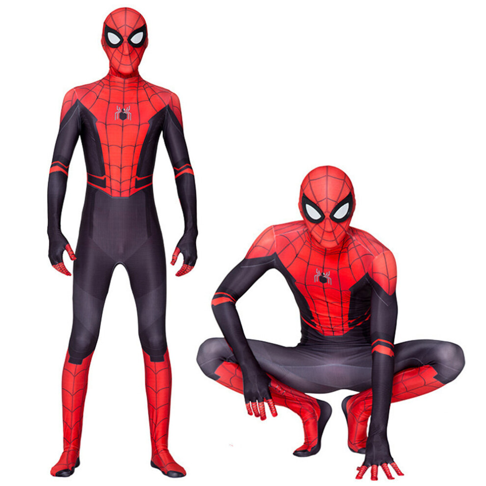 (190Cm) Superhero Men Cosplay Spiderman Fancy Dress Party Costume Jumpsuit Outfits Halloween Party Not,Specified
