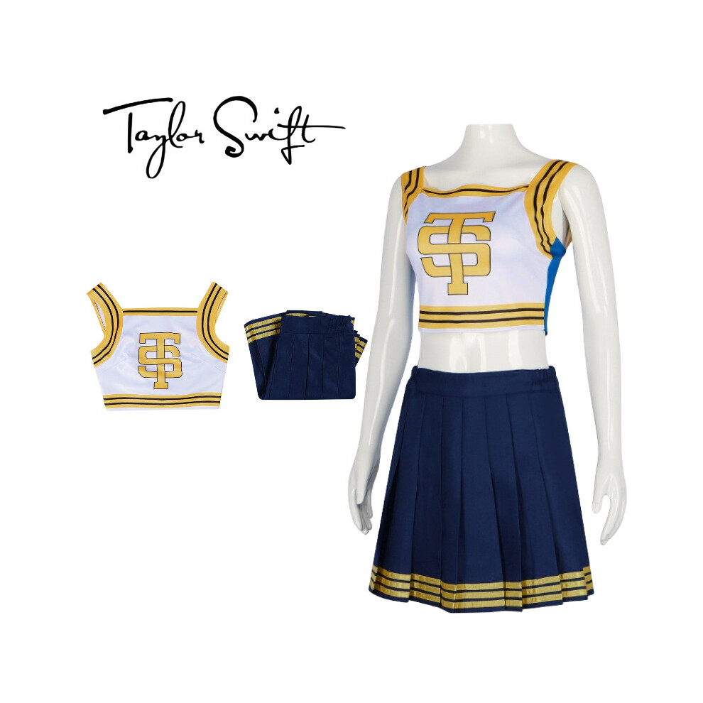 (XL) Swift Cheerleading Taylor Dance Skirt Uniform Costume Anime Party Fans Halloween