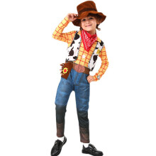 (3-4 Years) Costume Kids Anime Toy Sheriff Woody Pride Cosplay Child Cowboy Bodysuit Clothes Halloween Carnival Costumes