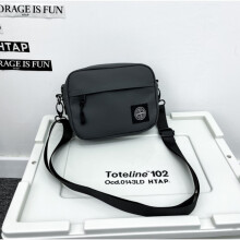 (grey) Stone Island Leather Shoulder Bag