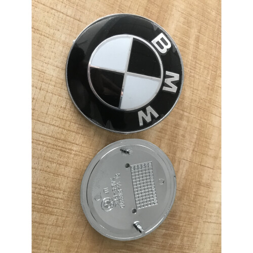BMW 2 x BMW Front Bonnet 82mm & Boot Trunk 74mm Badge Fit E30 E46 E60 1 5 Series 2