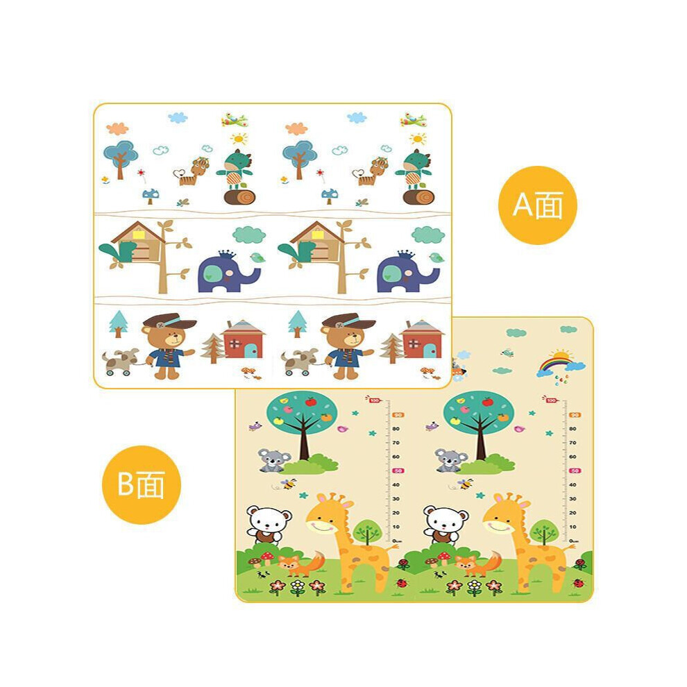 (Style5, 200Cm X 180Cm X0.5cm) Thick Baby Crawling Play Mats Folding Mat Carpet Play Mat For Children's Safety Mat Rug Playmat Skesrjtop