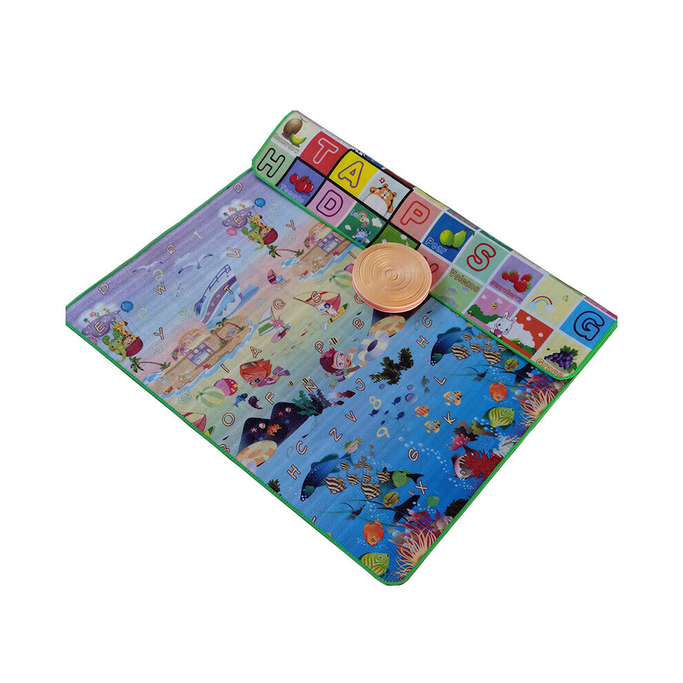 (Style2, 200Cm X 180Cm X0.5cm) Thick Baby Crawling Play Mats Folding Mat Carpet Play Mat For Children's Safety Mat Rug Playmat Skesrjtop