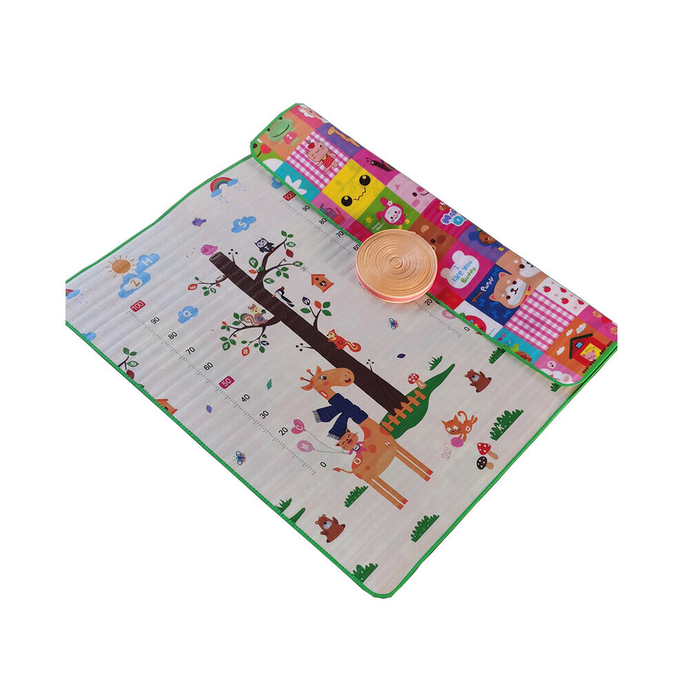 (Style9, 180Cm X 150Cm X 1Cm) Thick Baby Crawling Play Mats Folding Mat Carpet Play Mat For Children's Safety Mat Rug Playmat Skesrjtop