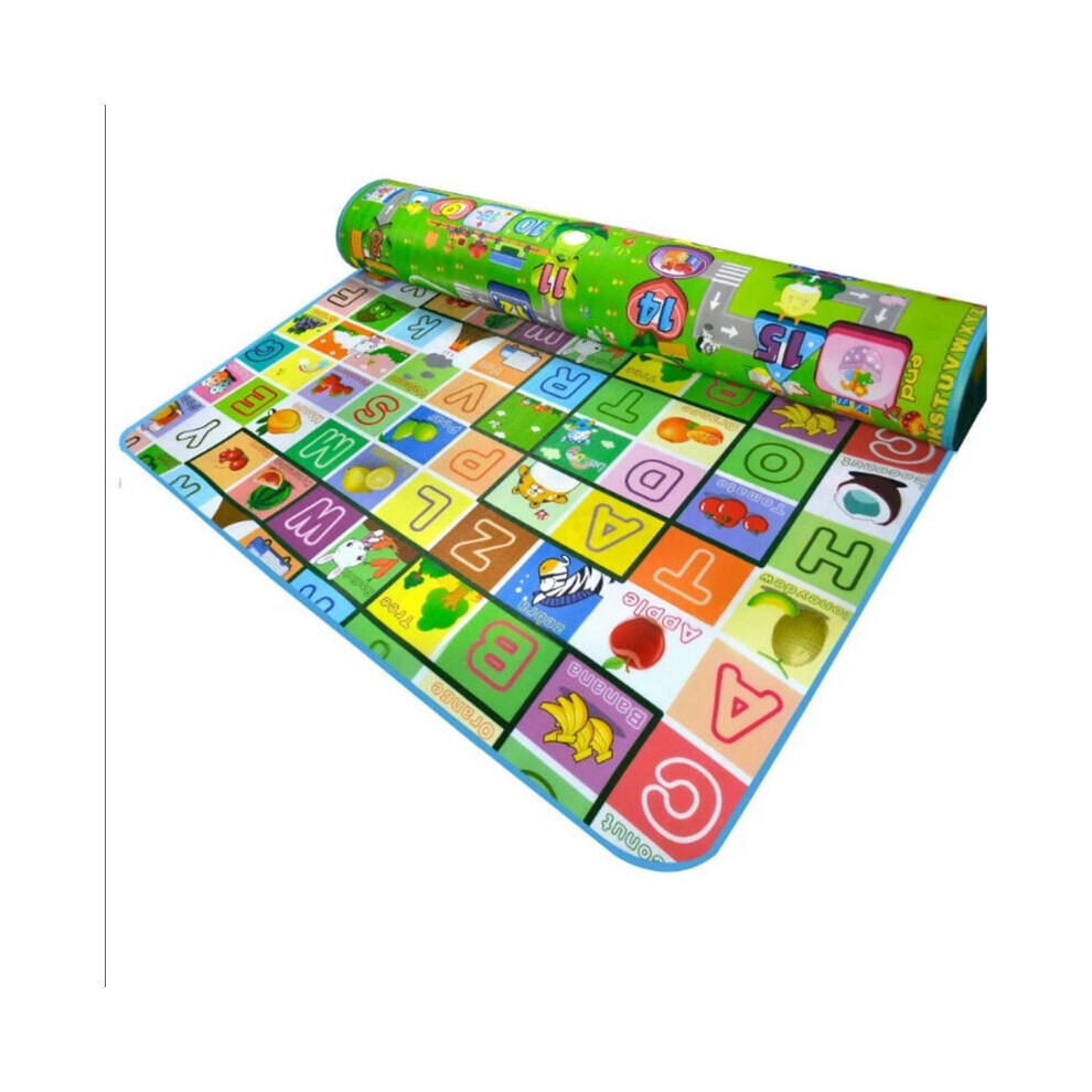(Style10, 200Cm X 180Cm X0.5cm) Thick Baby Crawling Play Mats Folding Mat Carpet Play Mat For Children's Safety Mat Rug Playmat Skesrjtop