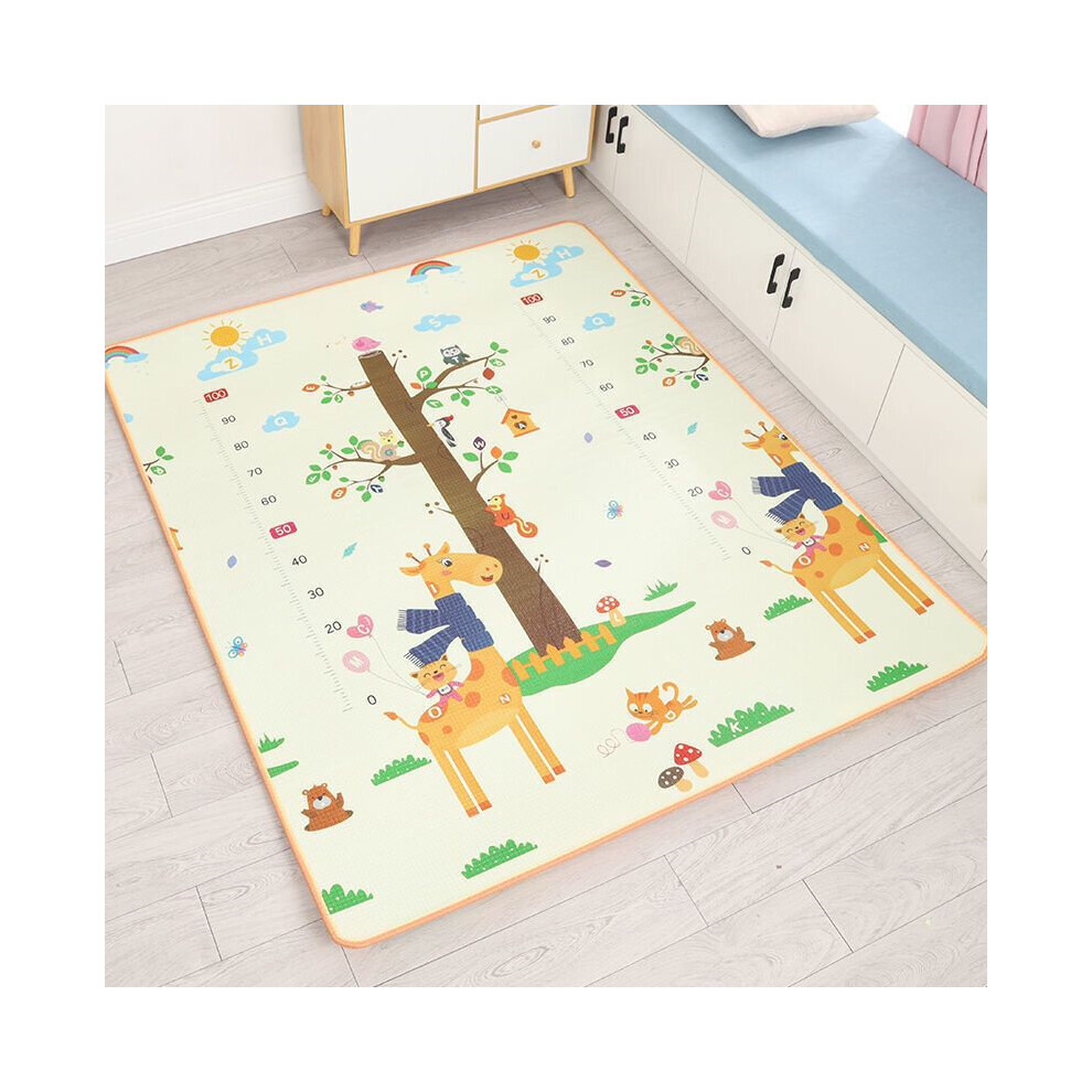 (Style1, 200cm X 180cm X0.5cm) Thick Baby Crawling Play Mats Folding Mat Carpet Play Mat for Children's Safety Mat Rug Playmat