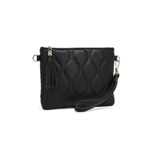 Miss Lulu (Black) MISS LULU Small PU Leather Soft Crossbody Bag 1
