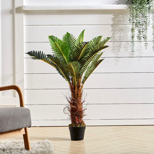 Living And Home 90CM Realistic Artificial Palm Tree with Pot