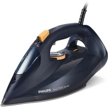 Philips 7000 Series Steam Iron 3000W, 55g/min Steam, 250g Steam Boost, SteamGlide Elite Soleplate, Blue/Yellow (DST7060/20)