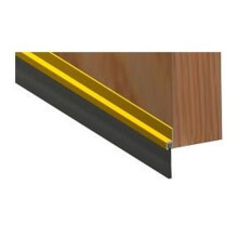 (1 Pack) Door Bottom Brush Draught excluder Sweep Seal - 914mm (Gold)