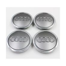 Audi 77mm Grey Wheel Center Caps 4L0601170 Q5 Q7