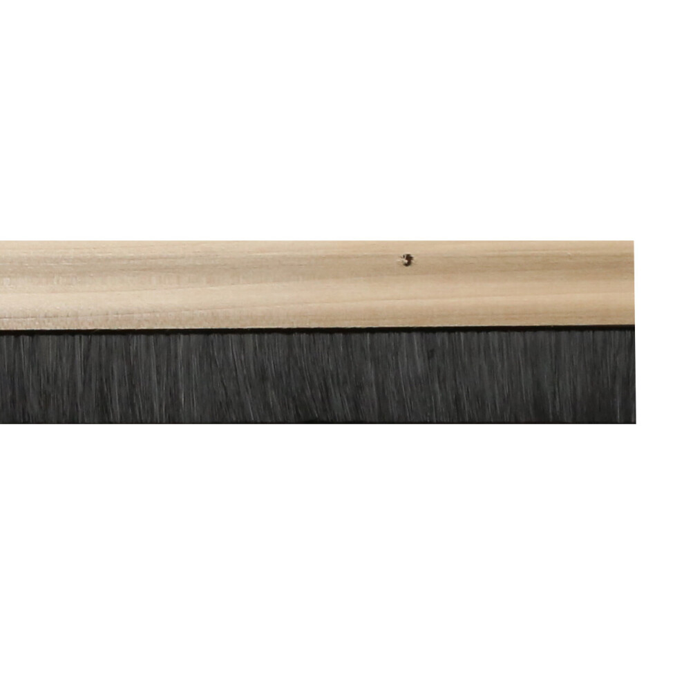 (3 Pack) Door Bottom Brush Draught excluder Sweep Seal - 914mm (3ft) Wide, Stormguard (Wood)