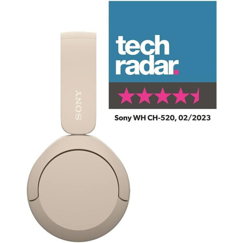 Sony Sony WH-CH520 Over Ear Wireless Bluetooth Headphone Beige-WHCH520C.CE7 2