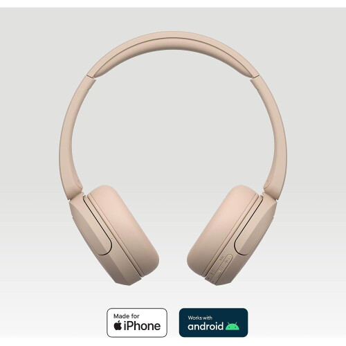 Sony Sony WH-CH520 Over Ear Wireless Bluetooth Headphone Beige-WHCH520C.CE7 1