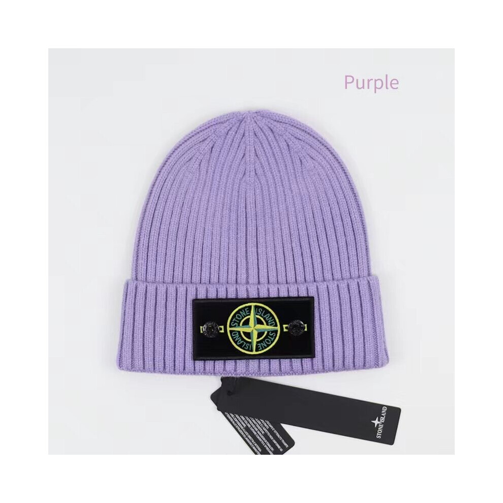 Stone Island Hat Warm Thick Cap Cuffed Knit Stretch Beanie Hat on OnBuy