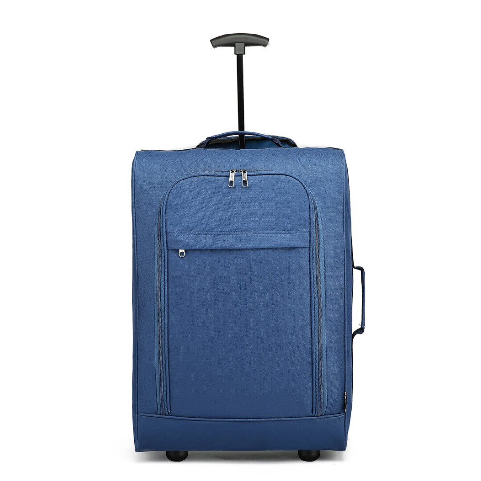 (Blue) KONO Cabin Size Soft Shell Hand Luggage