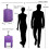 (Purple) Foldable Cabin Suitcase Soft Shell Hand Luggage Foldable Storage Case 9
