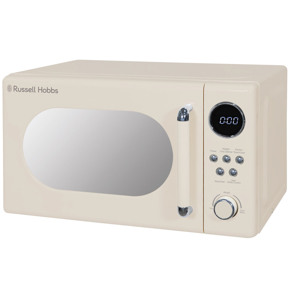 Russell Hobbs Retro Microwave 20L 800W Digital Cream RHM2044C