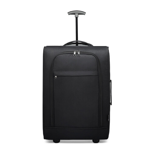 (Black) Foldable Cabin Suitcase Soft Shell Hand Luggage Foldable Storage Case