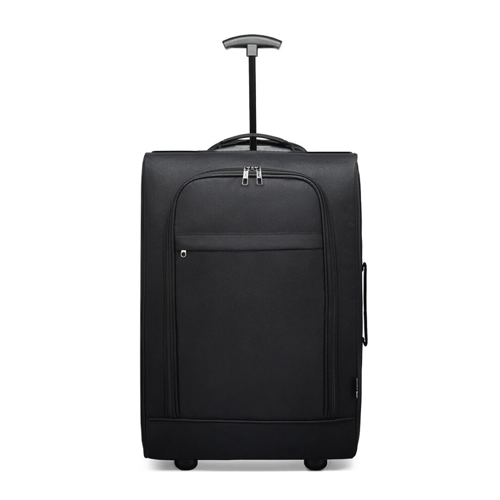 (Black) KONO Cabin Size Soft Shell Hand Luggage