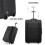 (Black) Foldable Cabin Suitcase Soft Shell Hand Luggage Foldable Storage Case 10