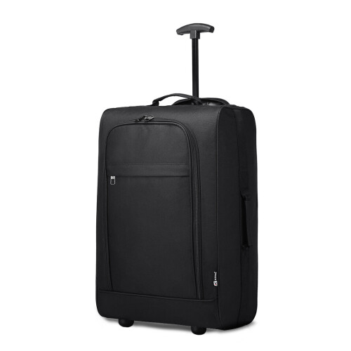 (Black) Foldable Cabin Suitcase Soft Shell Hand Luggage Foldable Storage Case 1