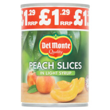 Del Monte Peach Slices in Light Syrup 420g ( pack of 6 )