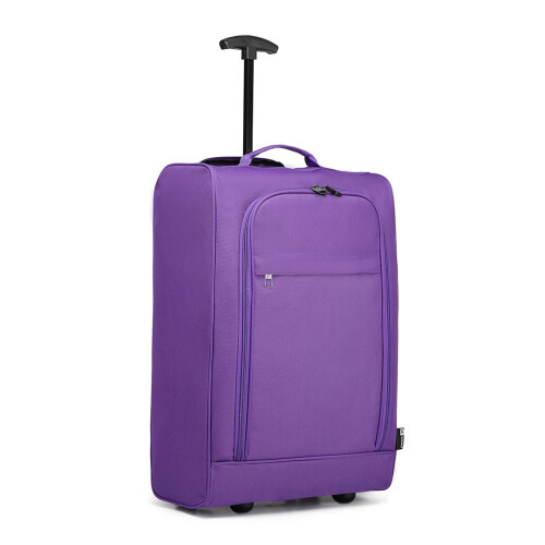 (Purple) Foldable Cabin Suitcase Soft Shell Hand Luggage Foldable Storage Case 2