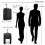 (Black) Foldable Cabin Suitcase Soft Shell Hand Luggage Foldable Storage Case 8