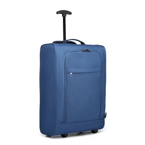 (Blue) Foldable Cabin Suitcase Soft Shell Hand Luggage Foldable Storage Case 2