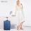(Blue) Foldable Cabin Suitcase Soft Shell Hand Luggage Foldable Storage Case 9