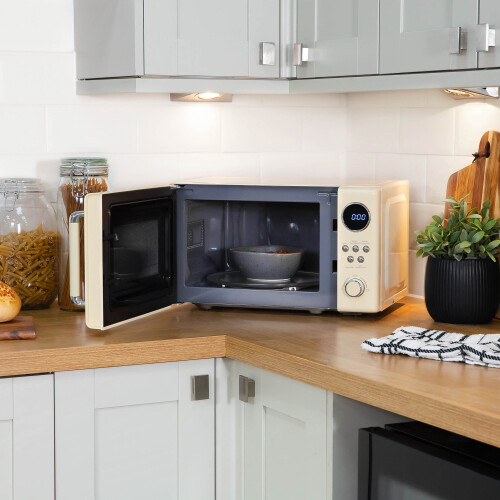 Russell Hobbs Russell Hobbs Φούρνος μικροκυμάτων ρετρό 20L 800W Ψηφιακή κρέμα RHM2044C 2