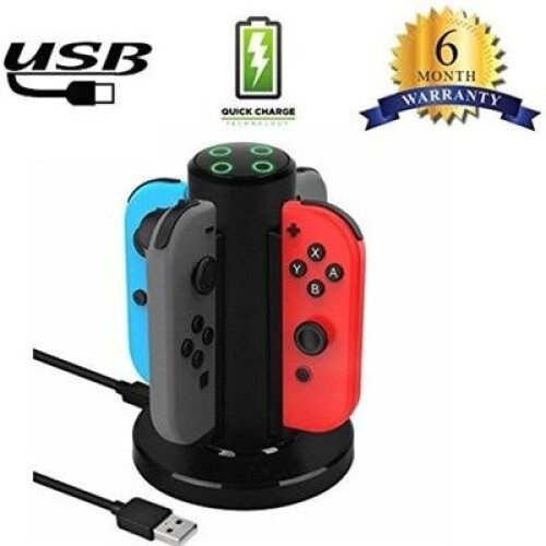 4-in-1 Nintendo Switch Charger Joy-Con Controller