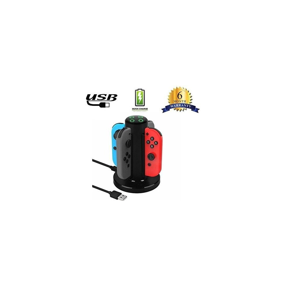 4-in-1 Nintendo Switch Charger Joy-Con Controller
