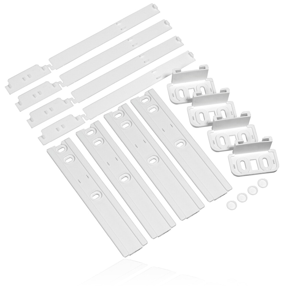 UNIVERSAL Integrated Fridge Door Slide Mounting Bracket Fixing Kit (pack of 4)