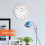 GEEPAS GEEPAS Wall Clock, 12 Non-ticking Analog Wall Clock 3D Rose Gold Dial 3