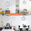 GEEPAS GEEPAS Wall Clock, 12 Non-ticking Analog Wall Clock 3D Rose Gold Dial 5