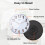 GEEPAS GEEPAS Wall Clock, 12 Non-ticking Analog Wall Clock 3D Rose Gold Dial 4
