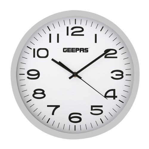 GEEPAS Geepas Analog Wall Clock Non-ticking Silent Clock Battery Operated