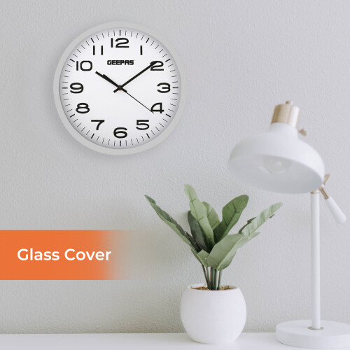 GEEPAS Geepas Analog Wall Clock Non-ticking Silent Clock Battery Operated 2