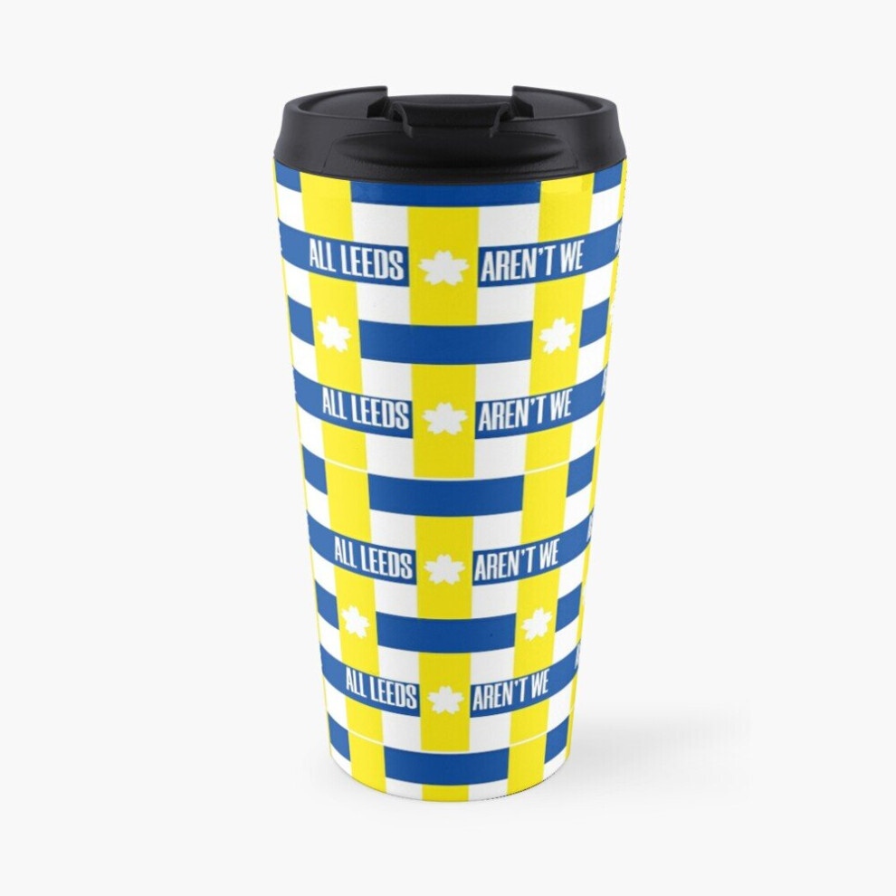 Coffee Mug Leeds united green color pattern 16 oz Stainless Steel Vacuum Insulated Tumbler Cup
