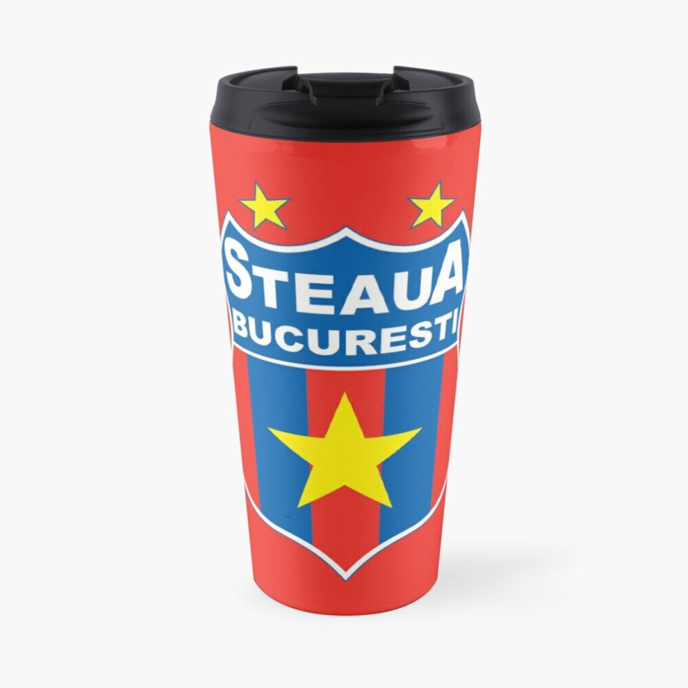 Whibos Coffee Mug Steaua Bucharest 16 Oz Stainless Steel Vacuum Insulated Tumbler Cup