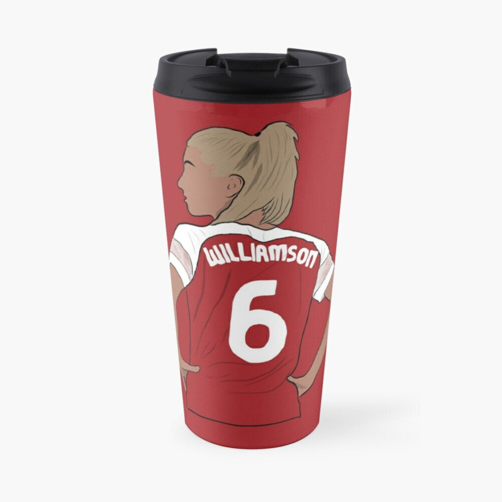 Coffee Mug Leah Williamson Arsenal Ladies and England 16 oz Stainless Steel Vacuum Insulated Tumbler Cup