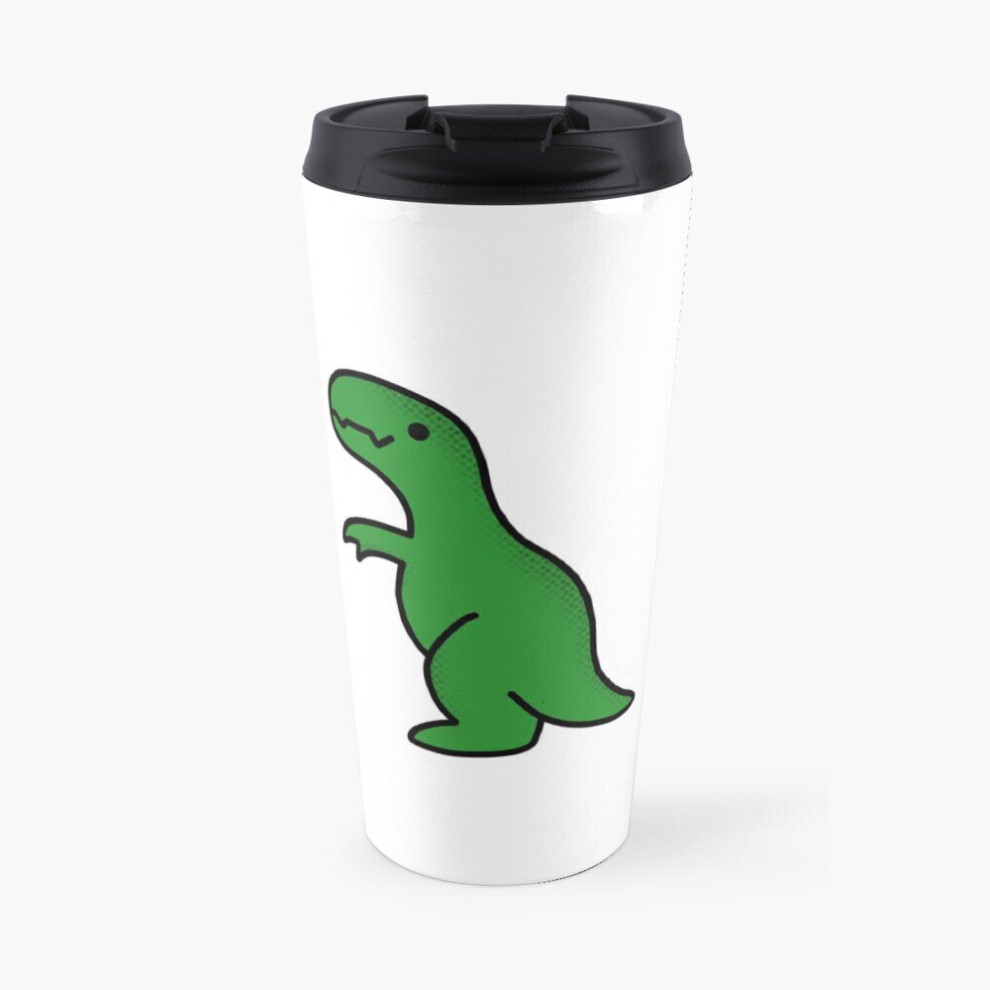Whibos Coffee Mug Green T-Rex Dinosaur 16 Oz Stainless Steel Vacuum Insulated Tumbler Cup Green,Brown